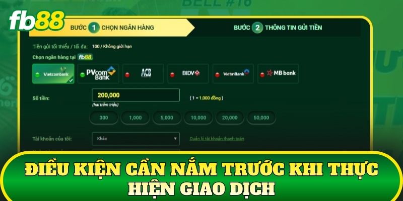 Rút Tiền 1 Điều kiện cần nắm trước khi thực hiện giao dịch