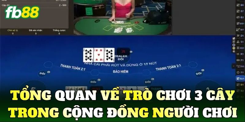 Tổng quan về trò chơi 3 cây trong cộng đồng người chơi