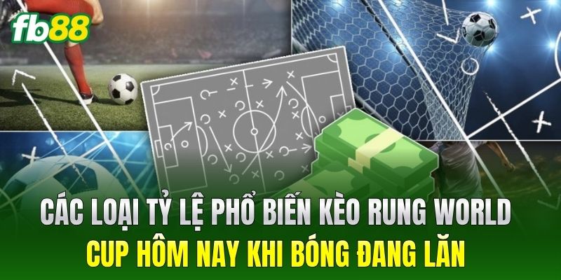 Kèo Rung World Cup Hôm Nay FB88 - Cách Đọc Bảng Kèo Chuẩn 2 Các loại tỷ lệ phổ biến Kèo Rung World Cup Hôm Nay khi bóng đang lăn