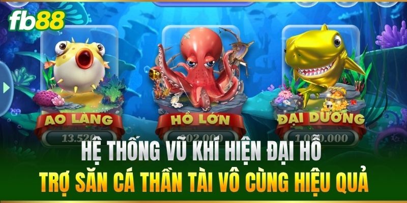 Hệ thống vũ khí hiện đại hỗ trợ săn cá vô cùng hiệu quả