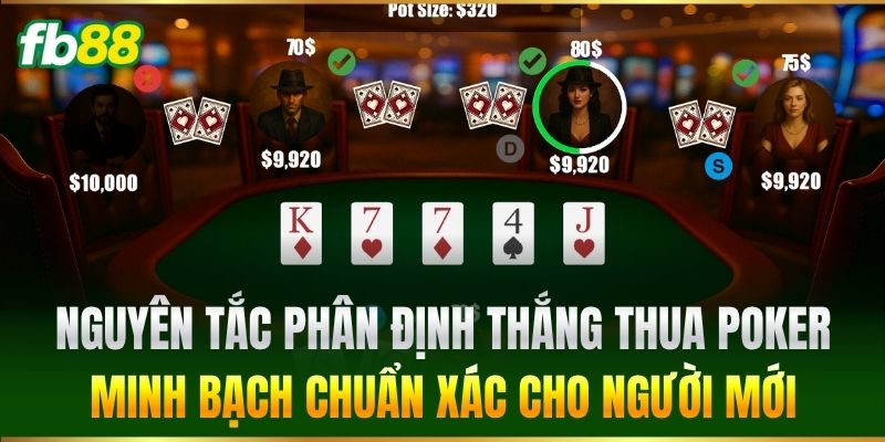 Nguyên tắc phân định thắng thua Poker minh bạch chuẩn xác cho người mới
