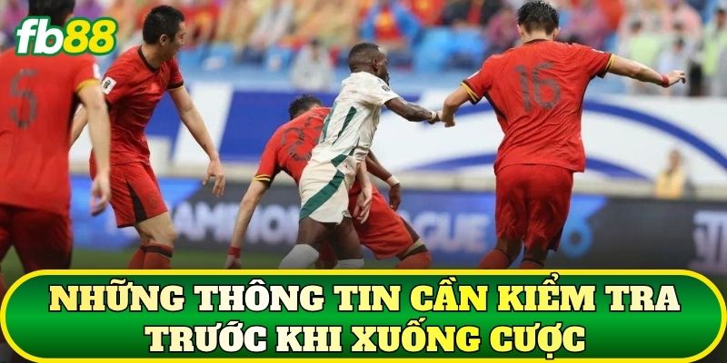 Những thông tin cần kiểm tra trước khi xuống cược